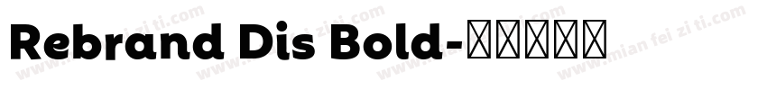 Rebrand Dis Bold字体转换